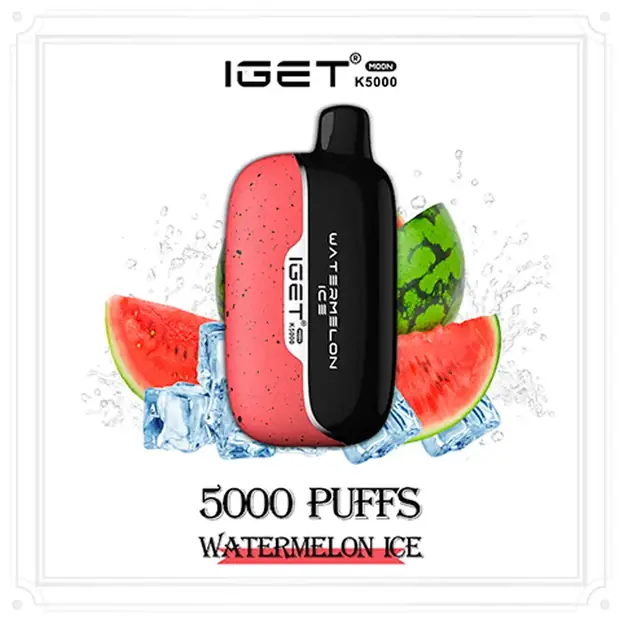 Watermelon Ice – IGET Moon 5000 Puffs disposable vape — genuine IGET stock, buy online in Australia