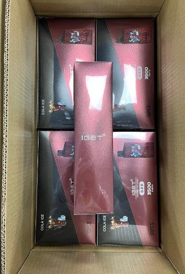 Genuine IGET Bar Pro Cherry Pomegranate stock in our Australian warehouse — real photo, not stock photography